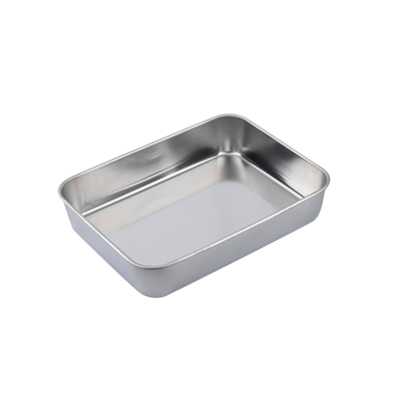 Bandeja Rectangular antiadherente para hornear, horno de acero inoxidable, utensilios para pasteles: 23x17x5.0cm