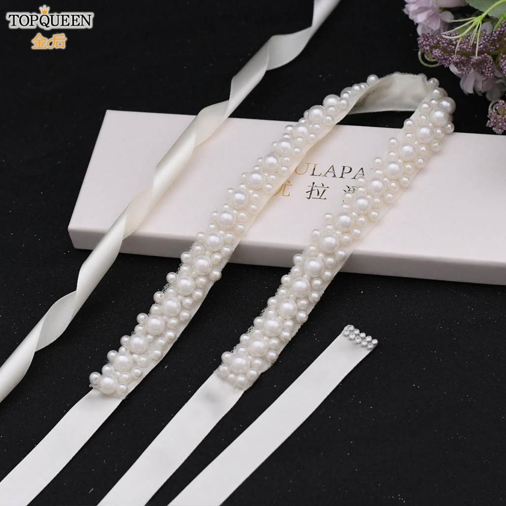 Topqueen S184 Bruids Riem Lange Parel Bruiloft Bruids Riem Bruiloft Accessoires Riemen Bruidsmeisje Riemen Voor Jurken Wedding Sash
