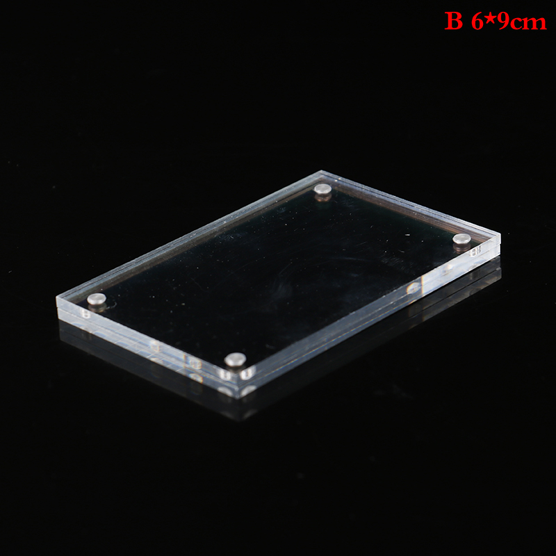 frames for pictures Christmas Acrylic Clear Photo Frame Crystal Picture Frame Bedroom Deck Decor: 6x9cm