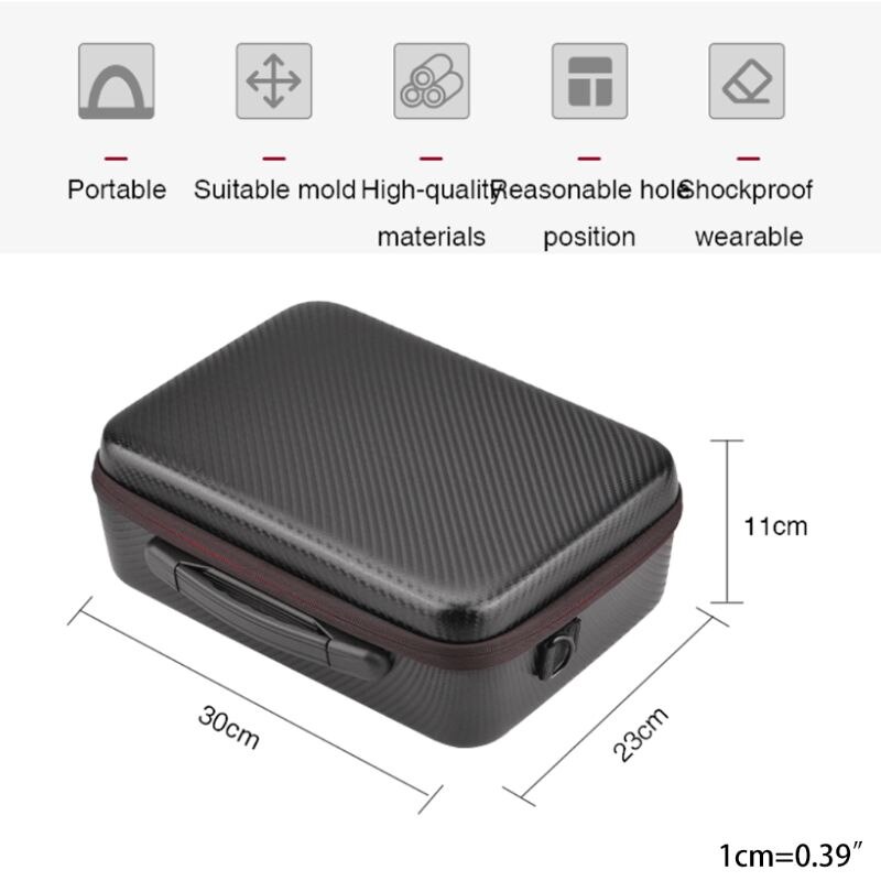 PU/Nylon Storage Bag Box with Shoulder Strap Propeller Protection Blade Holder Protector for D-JI Mavic Air 2 Drone