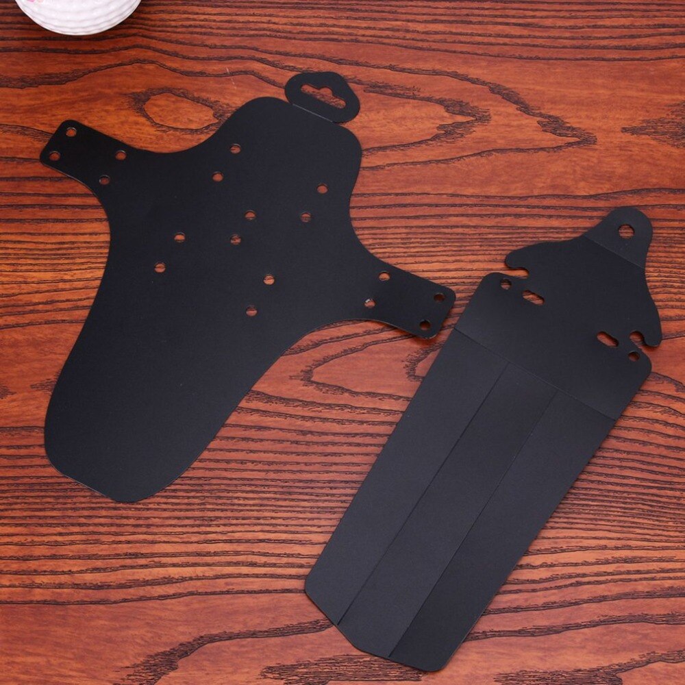 Guardabarros ultraligera para bicicleta, guardabarros trasero y delantero, fácil de instalar, color negro