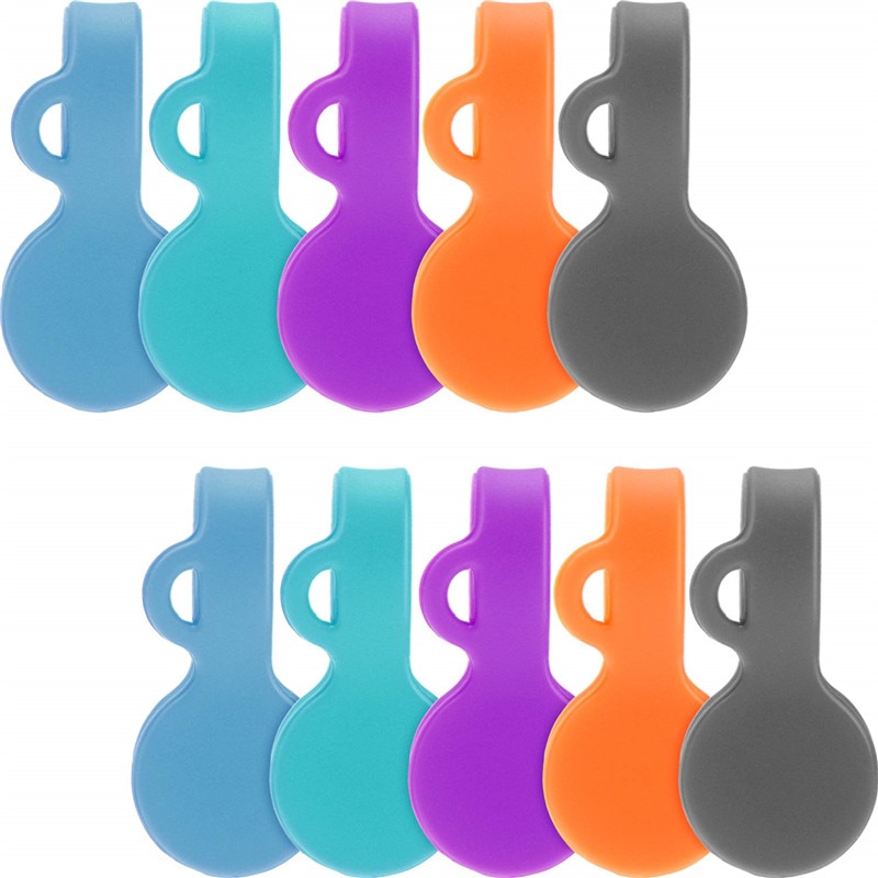 6 pcs Magnetic Cable Clips Magnetic Cable Organizers Twist Ties Earbuds Cords Winder USB Cable Manager Bookmark Clips 6 Colors