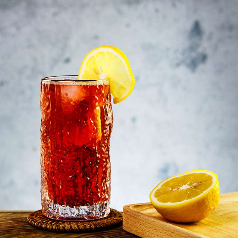 2Pcs Japanese Wine Glass Bark Pattern Beer Glass Vodka Whisky Cup Home Transparent Milk Juice Coffee Glass Cup