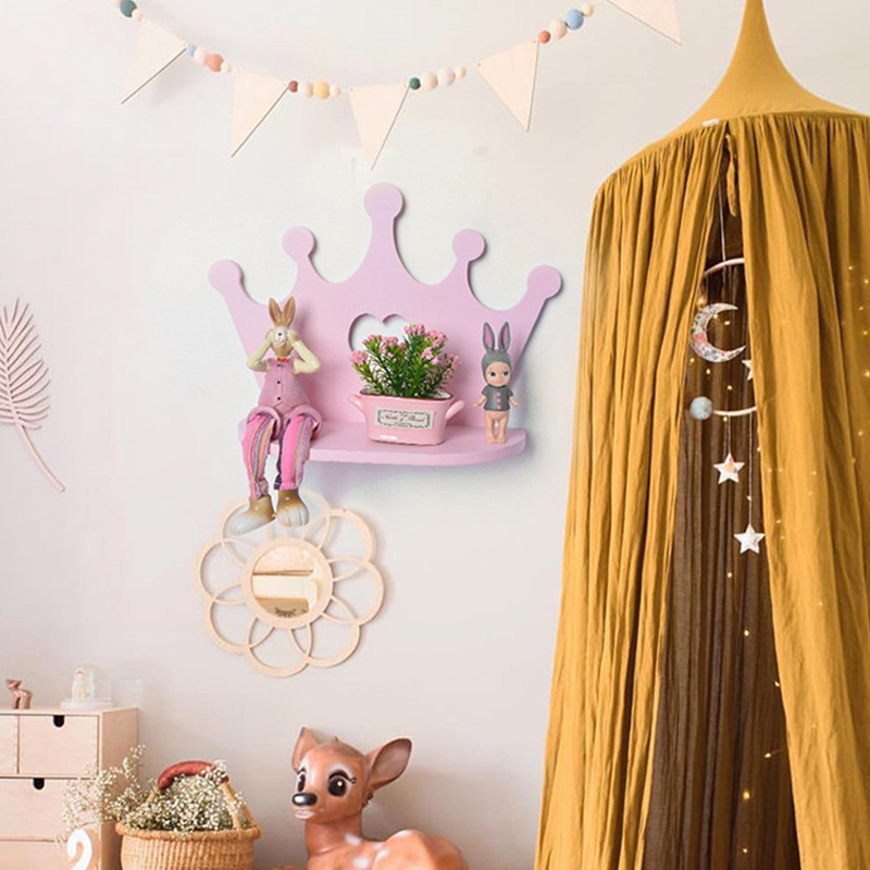 freundlicher Holz Prinzessin Krone Buch Puppe Regal freundlicher Kleinkinder Childs Kindergarten Möbel JJJXK7