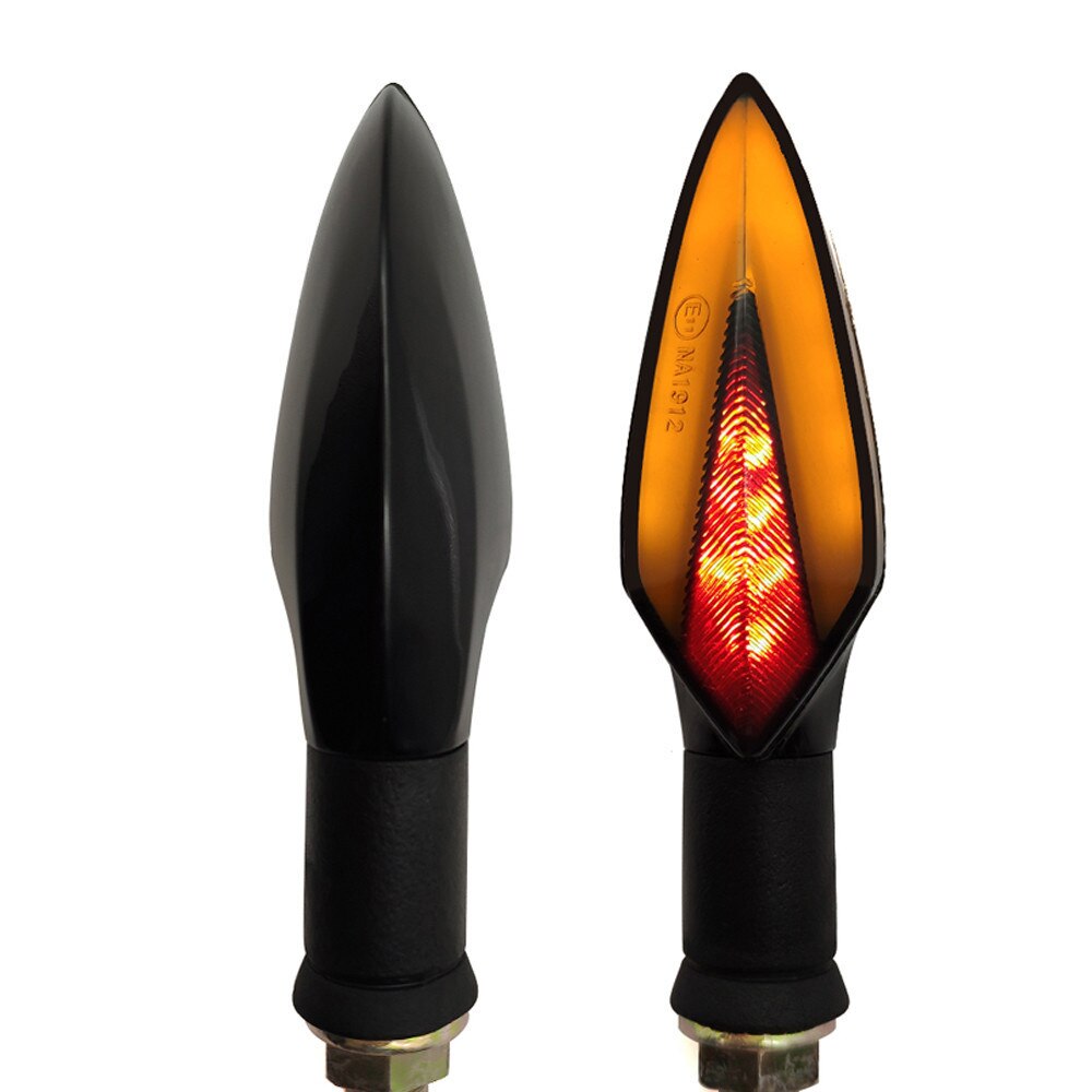 For Suzuki GS X 600 1100F 550M Katana GSX 550 250 TL1000S Motorcycle LED Universal Flowing Blinker Light Waterproof Turn Signals: Default Title