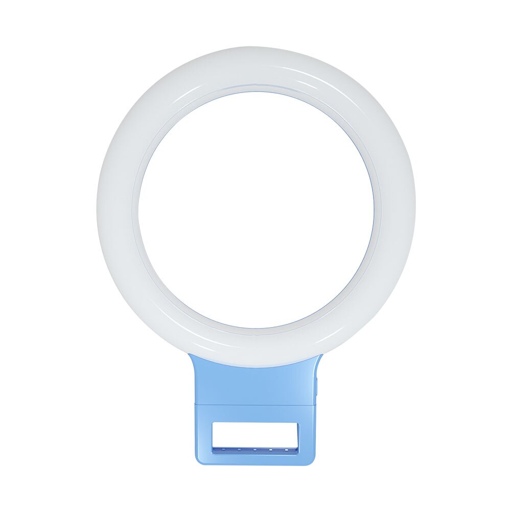 LED Portable Photography Fill Lights with Clips Selfie Ring Light Supplementary Lighting Flash Light: Dark Grey