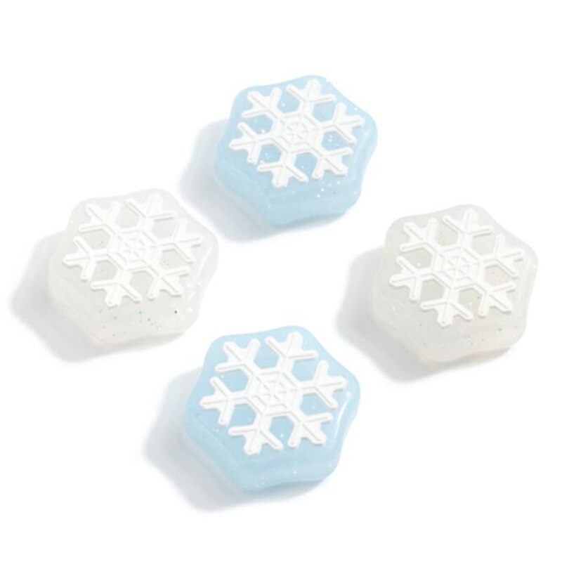 Capuchon de poignée en forme de patte de chat en Silicone, housse de protection pour manette de Nintendo Switch JoyCon NS Lite: Snowflake