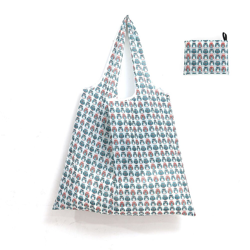 Milieuvriendelijke Opvouwbare Winkelen Opslag Grote Zak Supermarkt Groente Fruit Herbruikbare Tassen Outdoor Camping Voor Boodschappen Houder: G49  46x66cm