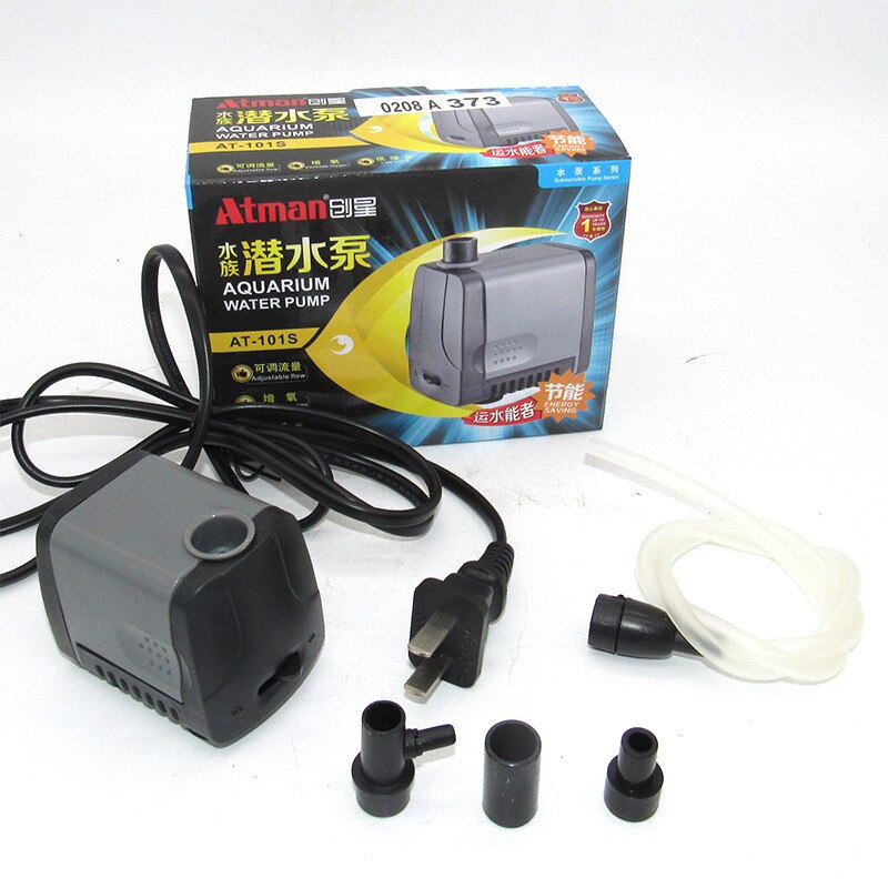 Atman akvarium på -101/ vid -102/at 103 ganska tyst dränkbar pump akvarium vattenpump vätskefilter: At 101s