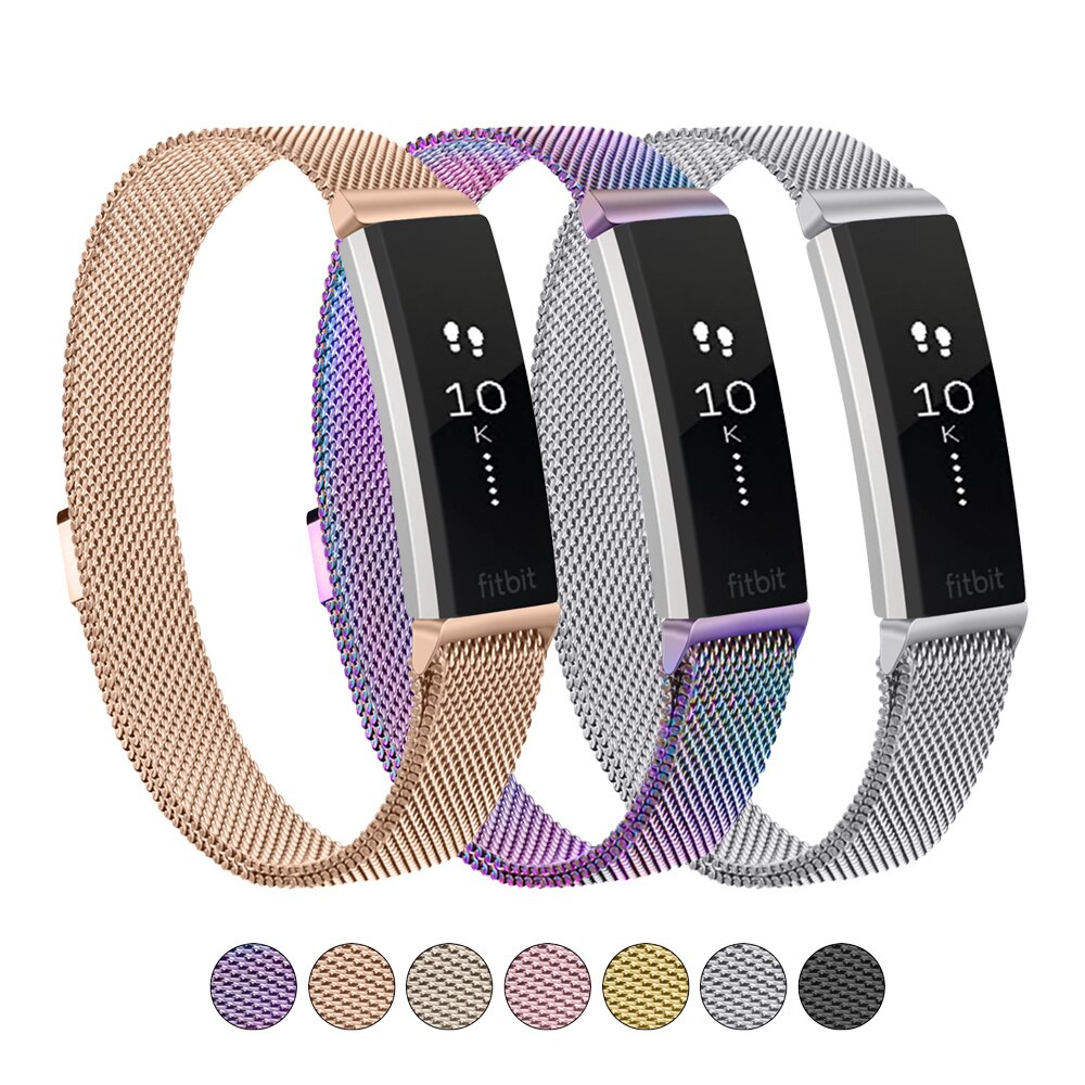 Milanese Strap Watch Band For Fitbit HR/Fitbit Alta Metal Magnetic Loop Band Replacement Bracelet For Fitbit Alta Watchband