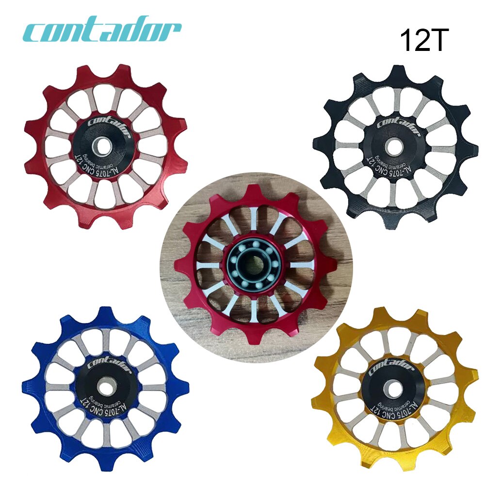 Bicycle rear derailleur ceramic guide wheel 11T / 12T / 13T / 18T ceramic bearing guide wheel variable speed tensioner