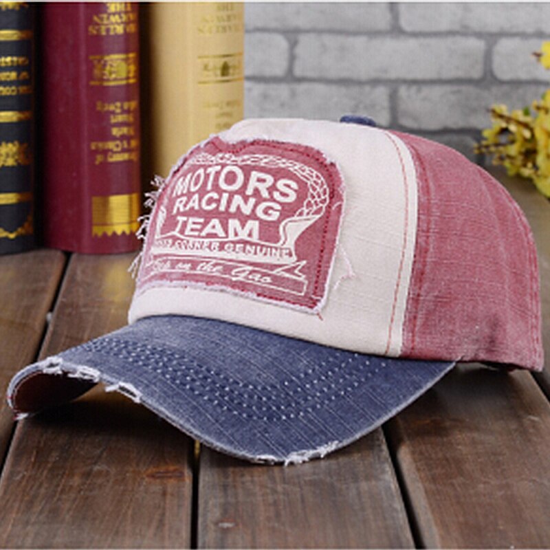 Vilde baseball cap patch brev trykte hip hop caps fire årstider tilgængelige hat udendørs sun hat snapback hatte gorras: Marineblå vinrød
