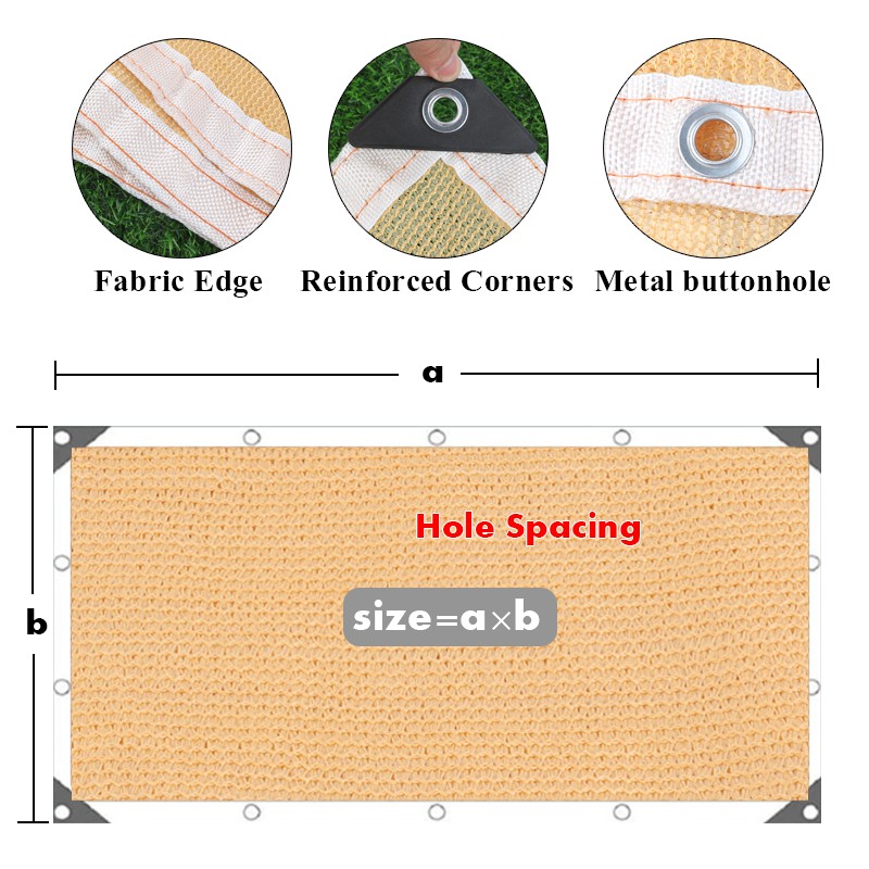 Garten-Sonnenschutznetz, Pflanzen, Sonnenschutz, Sichtschutz, Sonnenschutz für Höhle Außenbereich, Sonnenschutz, Netzstoff, UV-Schutz, Terrasse, Schattierung, Segel, Auto-Markise