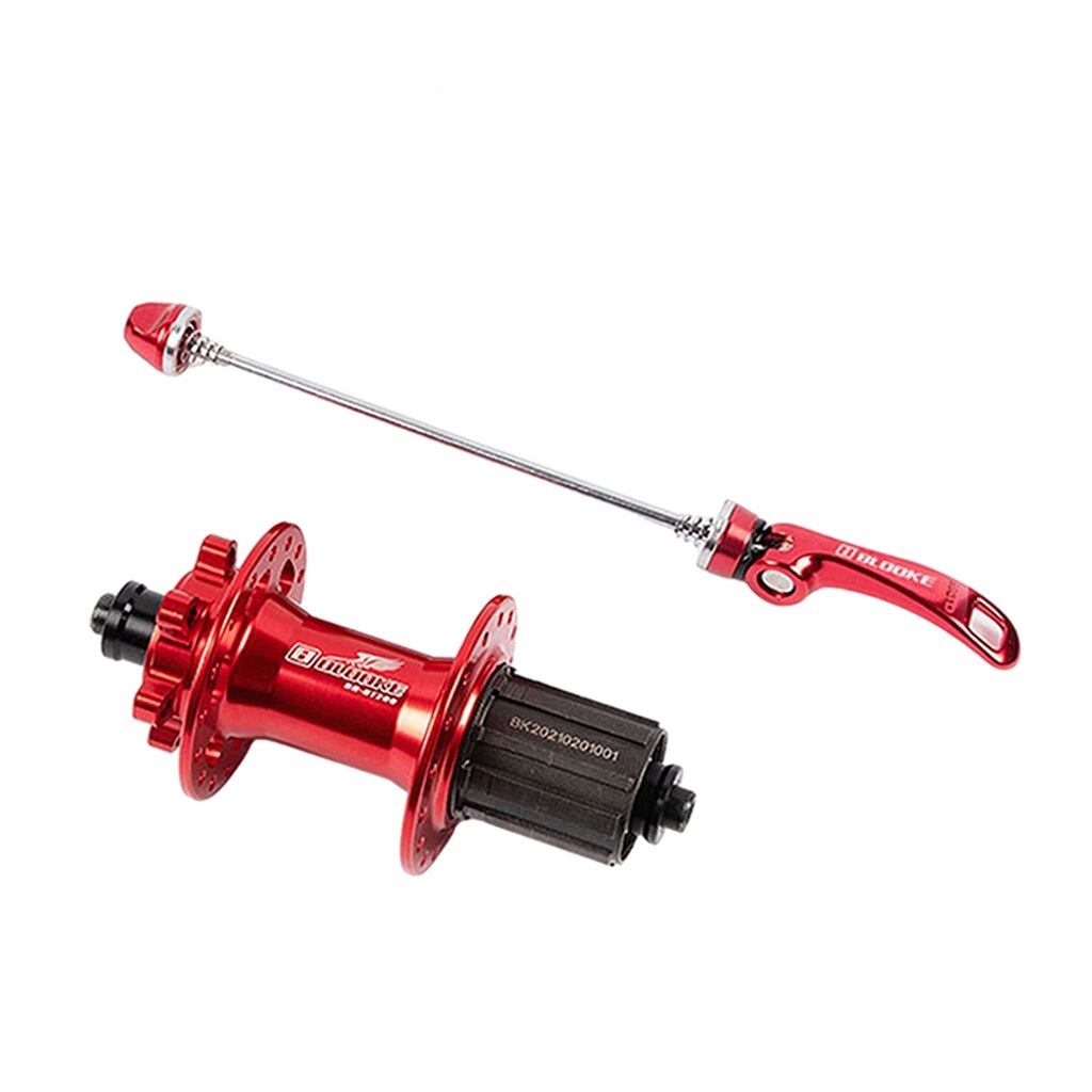 Bicycle Hubs Sealed Bearing MTB Mountain Bike Hub Quick Release set 32 holes Disc Brake 2 Bearings 8-11speed: Red Rear
