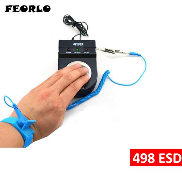 FEORLO 498 ESD Anti static Anti-static Wrist Strap monitor measurement Antistatic Wrist strap tester: Type 1