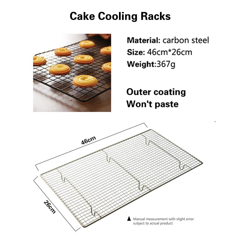 Stainless Steel Cake Cooling Rack Nonstick Wire Tray Grid Cooling Tray For Biscuits Bread Cookie Cake Pizza Baking Bakeware Tool