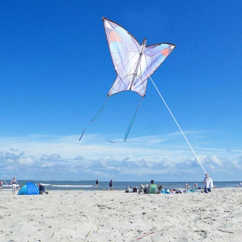 Gradient Blue Butterfly Kite For Kids Children Outdoor Play