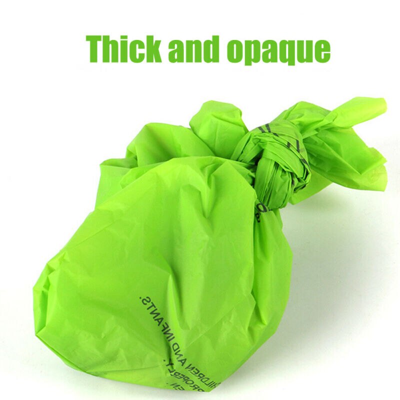 4 8 Rolls/Pack Dog Poop Bag Trash Garbage Bags Cat Pets Waste Collection Bag Outdoor Cleaning Poop Bags Supplies Biodegradable