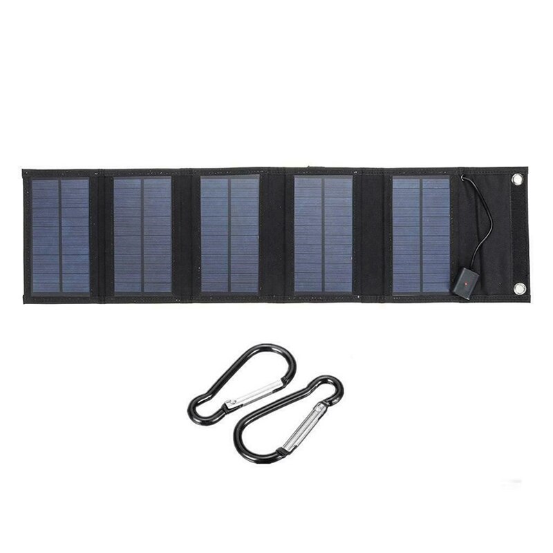 Draagbaar Zonnepaneel Nylon Waterdicht Zonnepaneel Oplader Kits Tas Opvouwbaar Zonnepaneel 12W 5V USB-oplaadpoort Opladen Mobiele Telefoons Laptops Tabletten GPS voor Buiten