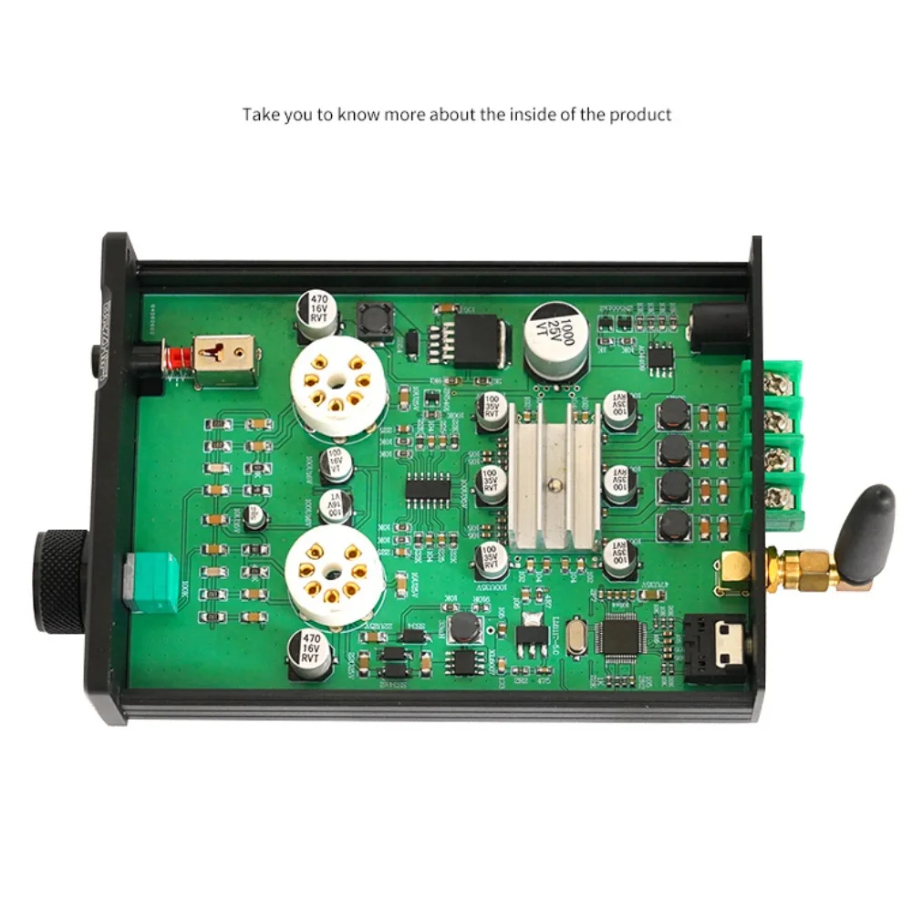 HiFi Vacuum Tube Amplifier Bluetooth 5.0 TPA3116 50W+50W Stereo Amplificador Home Audio Power Amplifier