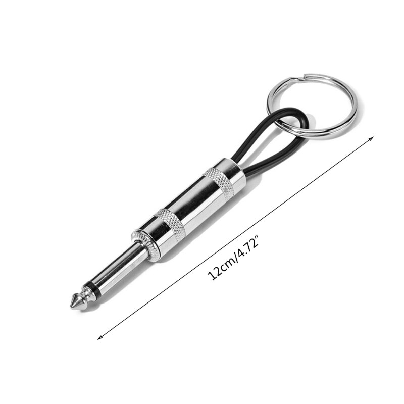 1pc nøgle opbevaring guitar nøgleholder tilbehør plug type nøglering bærbar nøglering i rustfrit stål væg nøglering bærbar