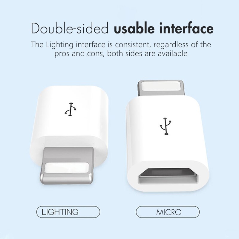 Mini Otg Lightning Naar Micro Usb Adapter Voor Apple Iphone 11 Pro Max Xs Max Xr X 7 8 6S 6 Plus Data Sync Charger Kabel Connector