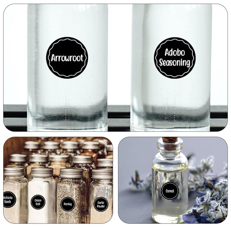 144pcs Practical Ingredients Spices Labels Stickers Spice Names Labels Spice Can Label Stick Spice Label On Blackboard