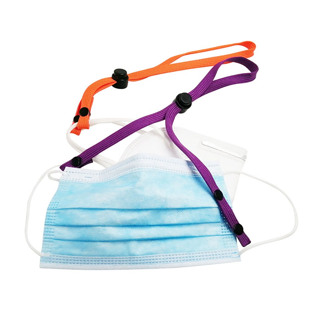 Cordón para mascarilla, hebilla ajustable para la oreja, extensores de correa, sujeción para cuello y cara, Bandana