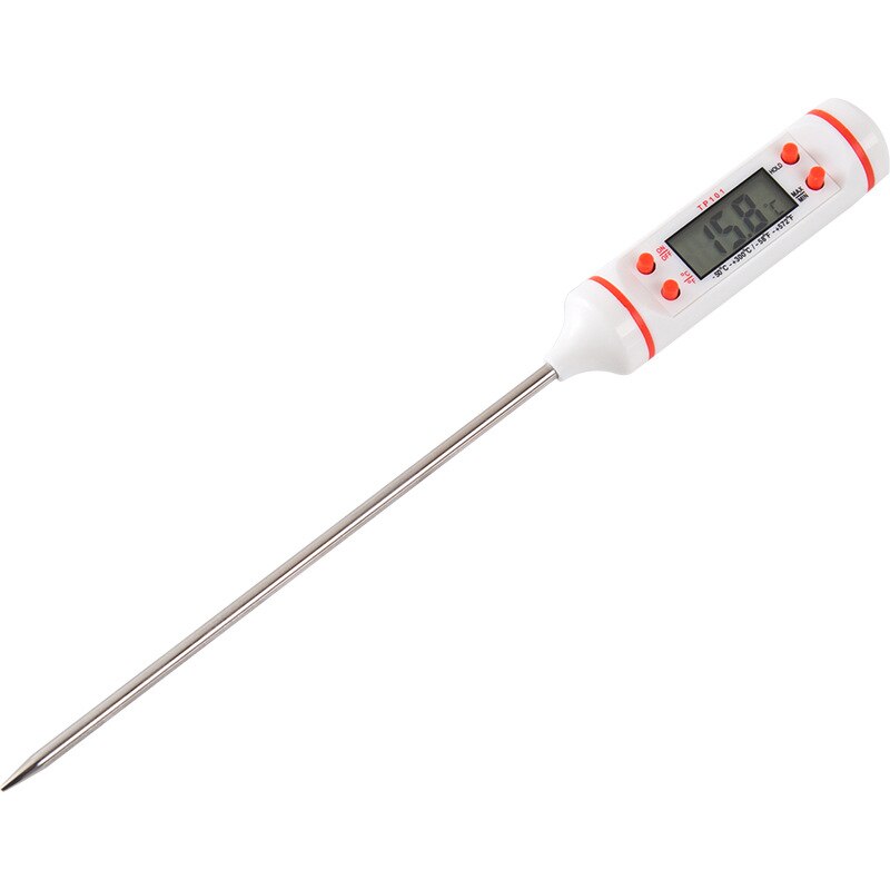 Multifunctional Termometer Digital BBQ Food Meat Cake Candy Bake Grill Dining Home Cooking Thermometer Gauge Oven Kitchen Tools: White