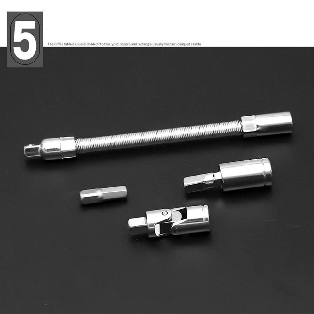 46-Piece Auto Repair Kit Tool Car Maintenance Car Sleeve Car Repair Kit Set Chrome Vanadium Steel BLACK