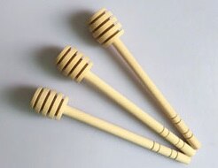 Mini Holz Honig Stock Holz Stock Honig Löffel: 15 CM / 50 Stück