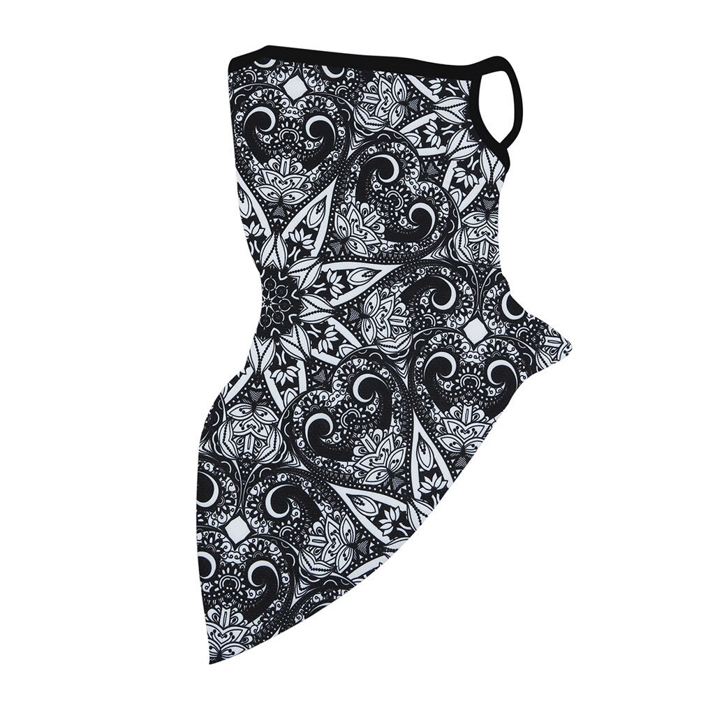 30# Breathable Bandana Paisley Arab Hijab Mesh Tube Face Scarves Windproof Wrap Scarf Neck Gaiter Cover Headband Men Girl