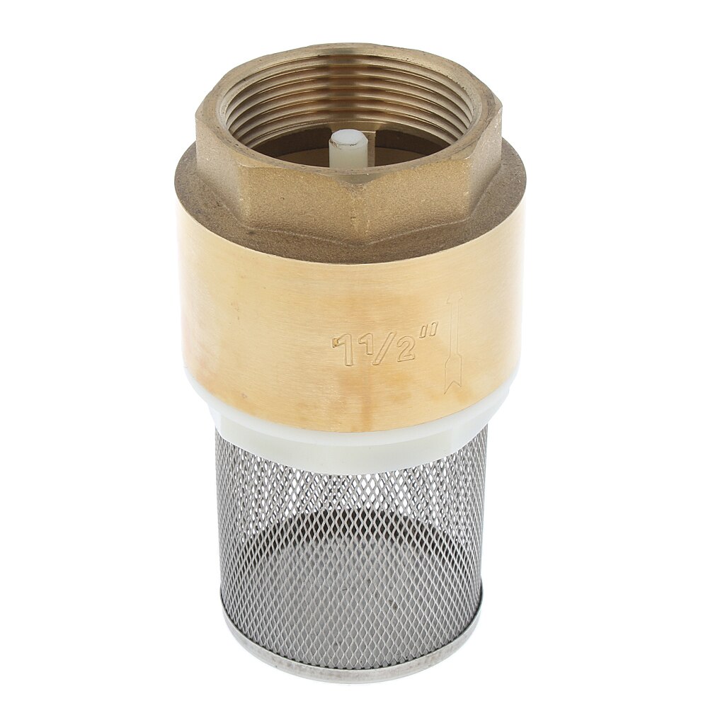 Brass Foot Valve Mesh Check Valve with Strainer Filter DN40 1-1/2 Inch