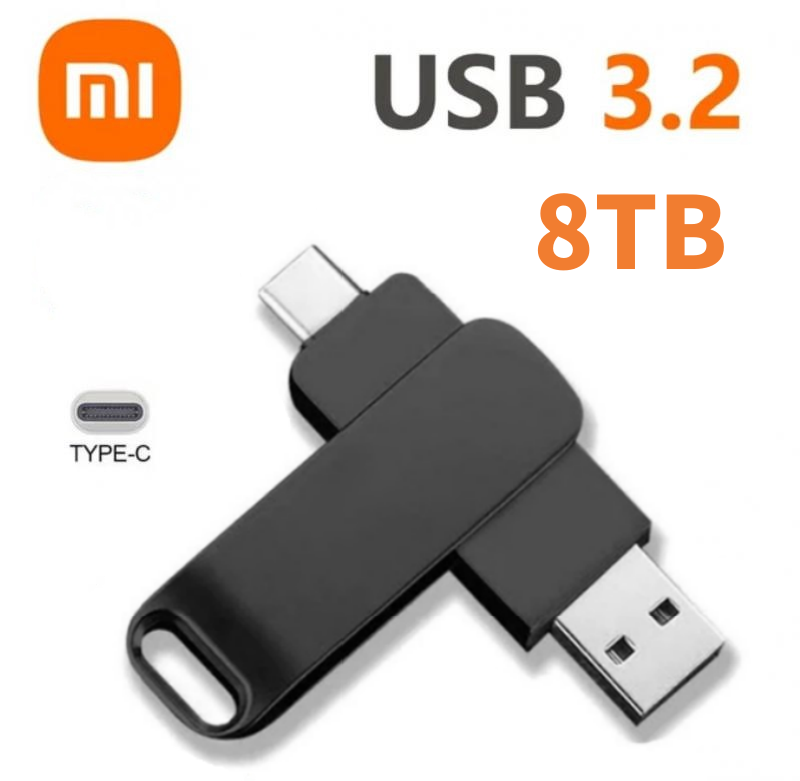 Xiaomi 16TB Flash Drive Usb 3.2 Super High Speed Metal Transfer U Disk Pen Drive Wodoodporny dysk typu C SSD USB Drive Disk: Różowy