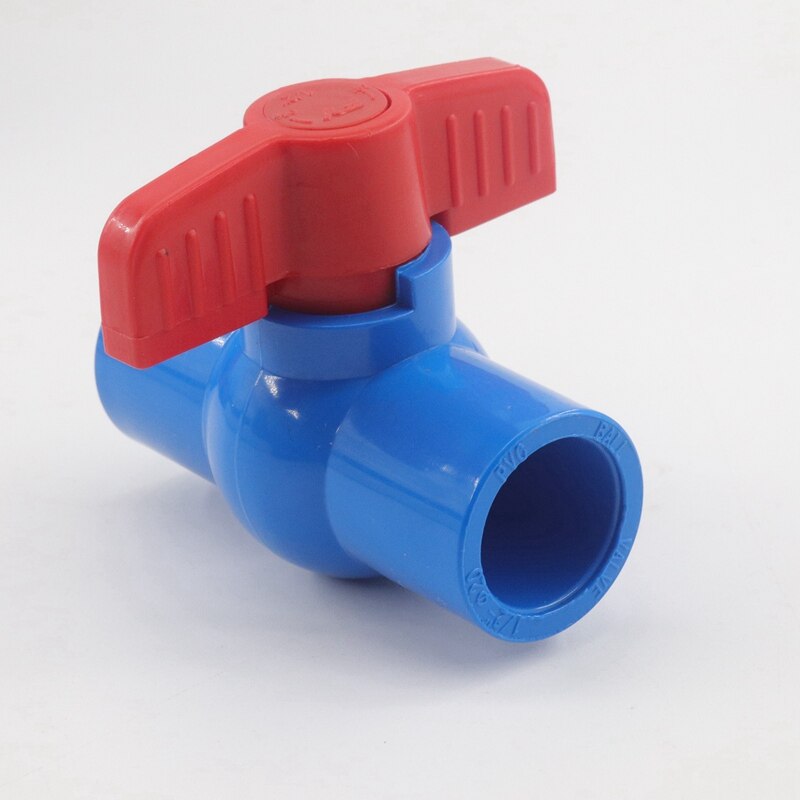 I.D 20~110mm PVC Pipe Connectors Socket Ball Valve Garden Watering Irrigation Pipe Fittings Connector Aquarium Water Fittings