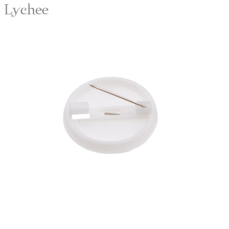 Lychee metalen blanco speld op badge benodigdheden voor doe-het-zelf badge knutselen handgemaakt naaldwerk naaimateriaal accessoires