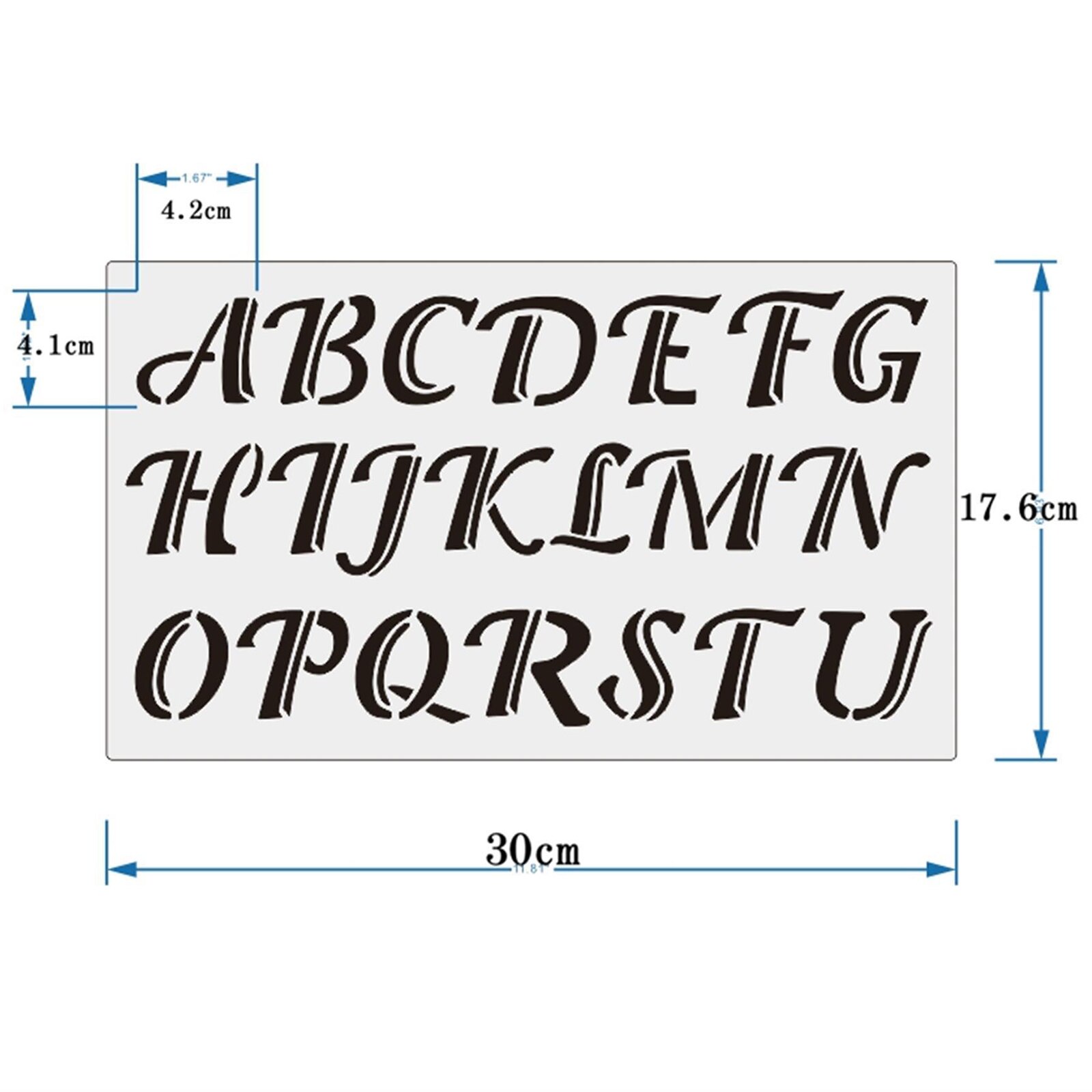 3Pcs Alphabet Letter Numbers Sign Stencils Template Scrapbook DIY
