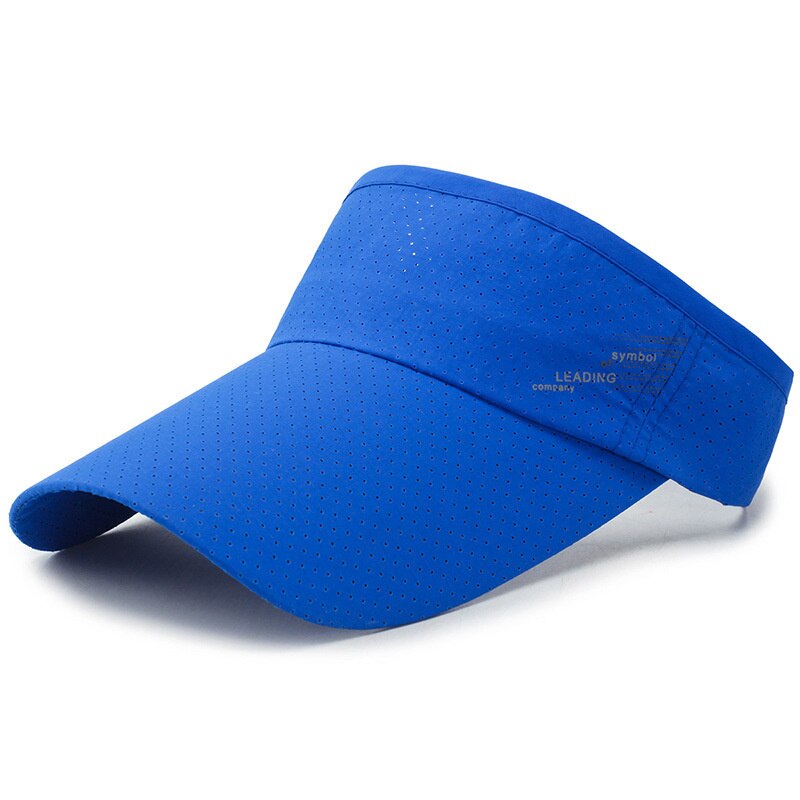 Men Women Air Top Hats Adjustable Visor Headless Outdoor Sports Tennis Golf Running Top Empty Sun Cap Summer Breathable Hats: Royal Blue
