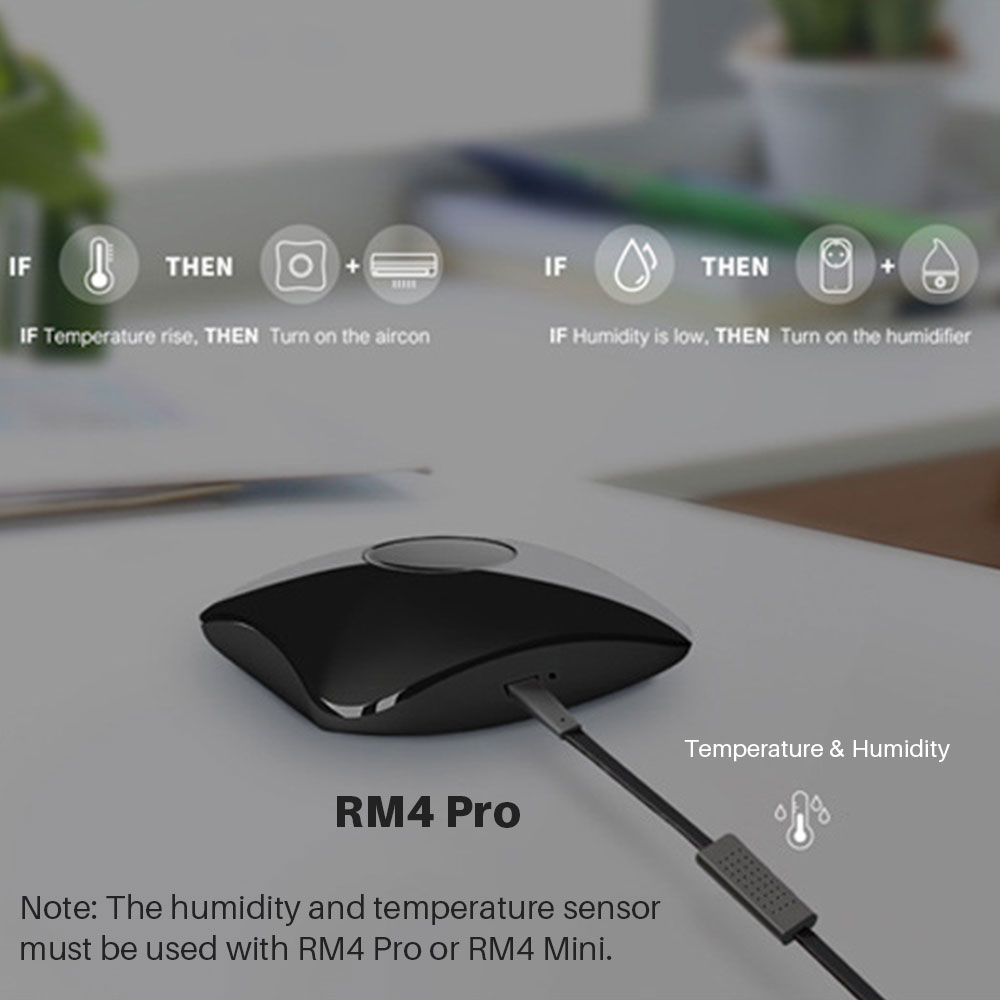 Broadlink lämpötila- ja kosteusanturi lisävaruste usb-kaapeli hts 2 toimii  rm4 pro tai  rm4 miniälykkään kaukosäätimen kanssa
