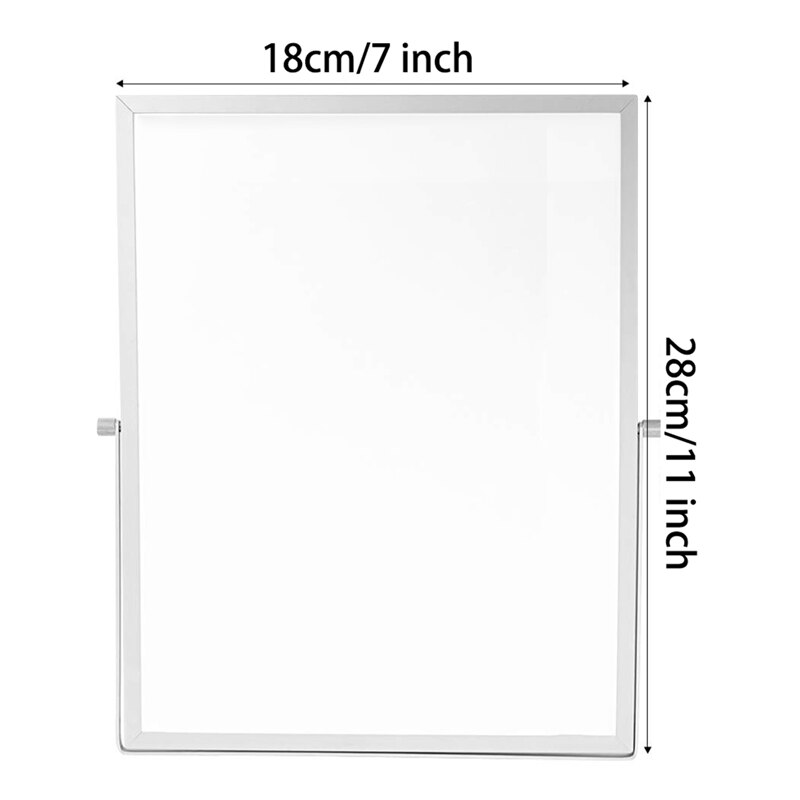 Magnetisch whiteboard met standaard voor op het bureau dubbelzijdig whiteboard planner herinnering voor schoolkantoor 11 inch  x 7 inch