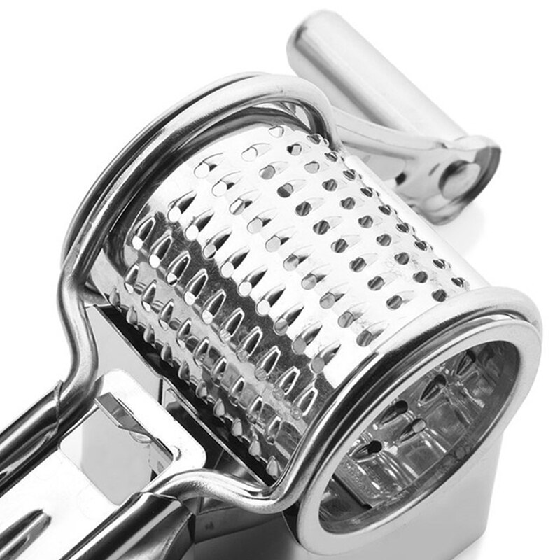 Cheese Grater Stainless Steel Cheese Grater Manual Rotating Cheese Grater Kitchen Tools, 2PCS