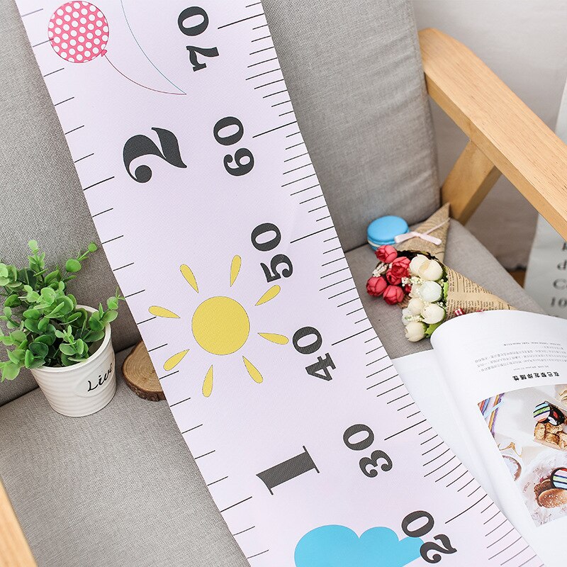 Kids Growth Size Chart Height Chart Baby Child Kids Height Ruler Measure Ruler Wall Sticker for Kids Room Home Decoration Hang