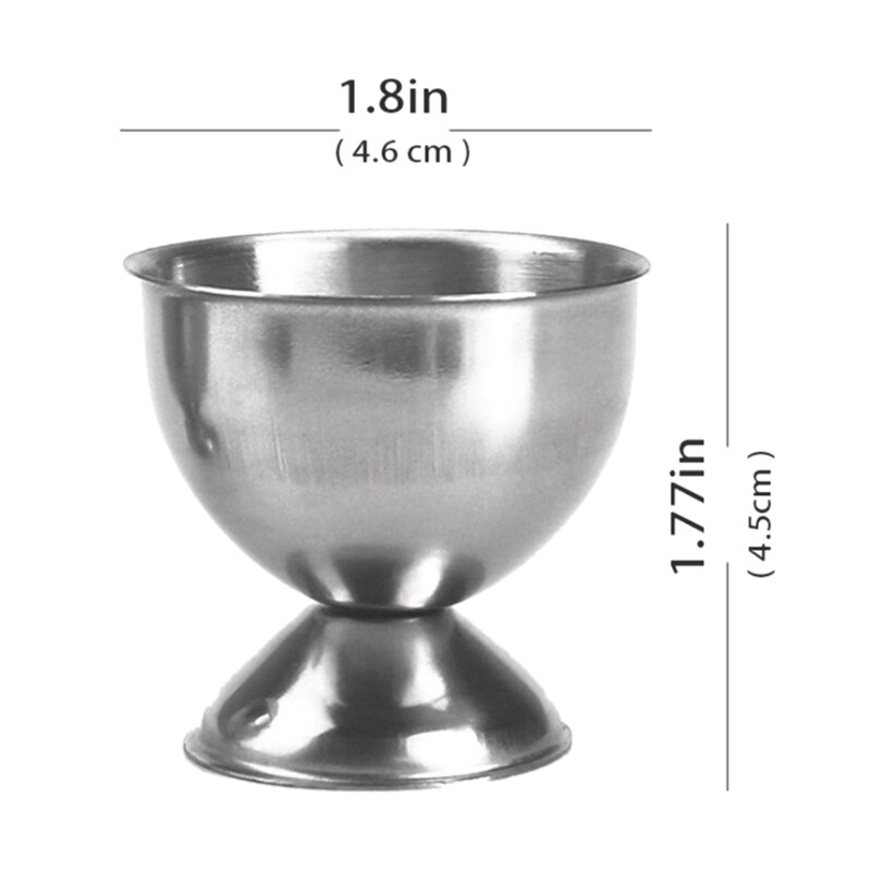 Rustfrit stål æg krakker topper sæt, hårdkogte æg separator holder ,4 skeer ,4 kopper ,1 skaller fjerner topskærer