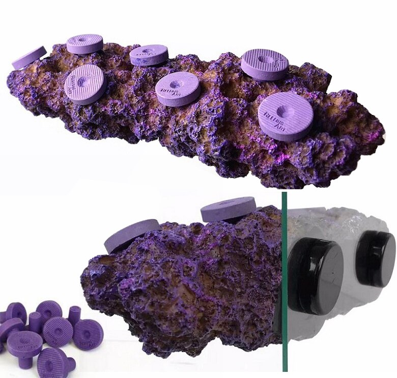 DW Aquarium REEFING ART Super Clear Acrylic Magnetic Coral Frag Plugs Rack Holder Fish Tank For 6 - 20MM Glass Thickness