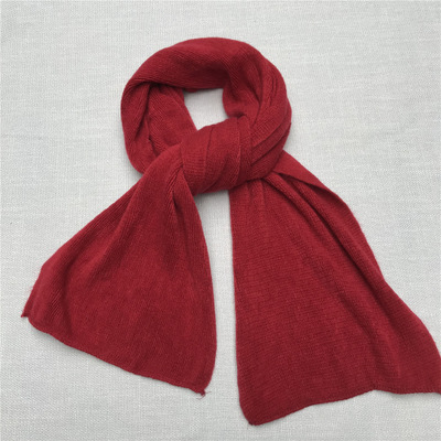 Écharpe en cachemire doux pour homme et femme, Style japonais, foulard au toucher, noir, bleu marine, classique, rouge, hiver: Color 9