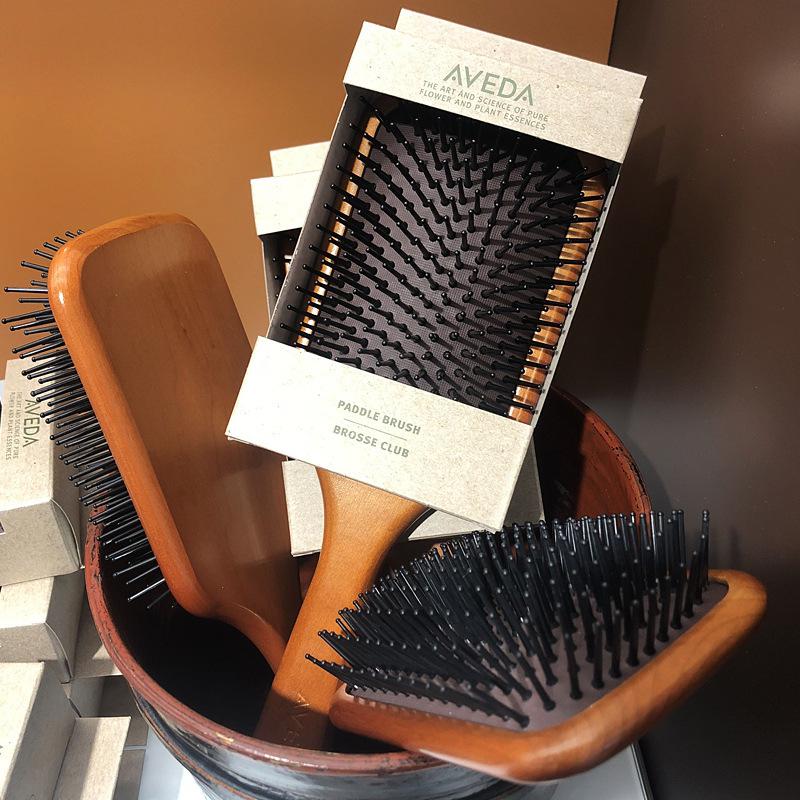 Peine de masaje para aveda, bolsa de gas antiestática, cojín de aire, cepillo para desenredar el pelo rizado y húmedo, para peluquería y estilismo
