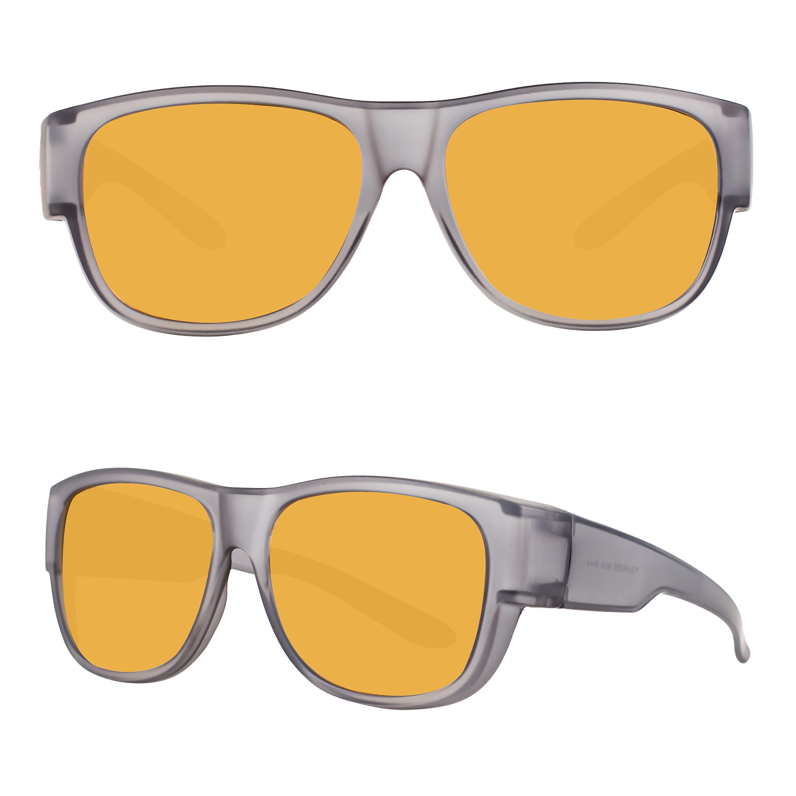Maxjuli polariserade solglasögon för män kvinnor passar över glasögon wraparound solglasögon lentes de sol mujeres y hombres  uv400 8238: Gul