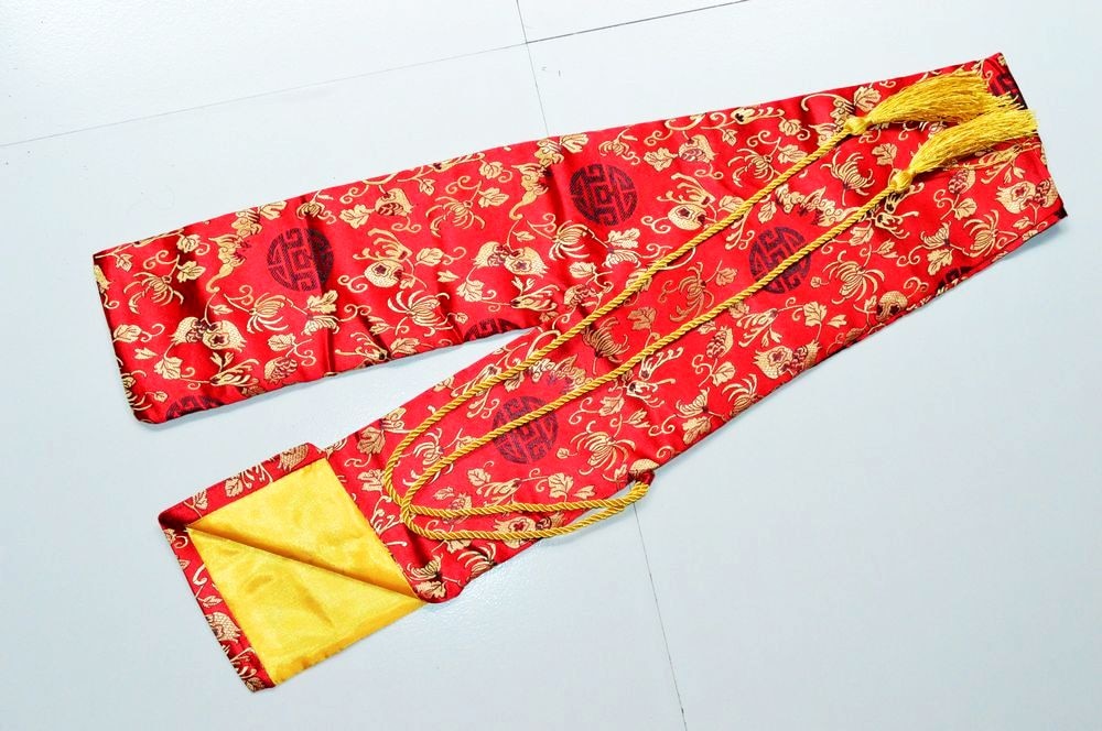 Nice Soft And Delicate Silk Sword Bag Fitting For Japanese Samurai Sword Katana Red Sword Bag