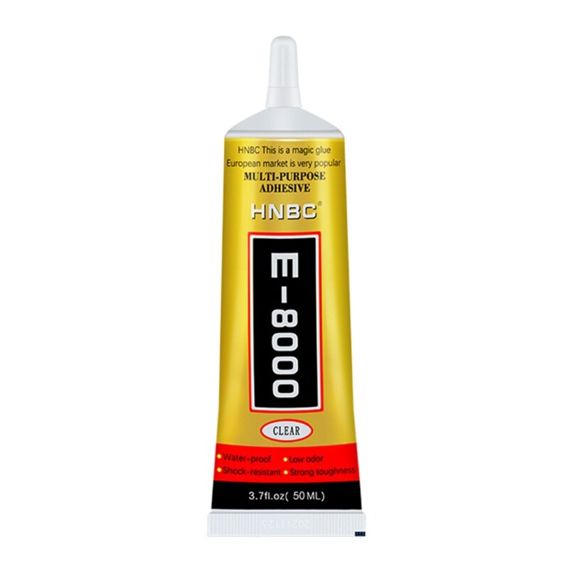 E8000 súper pegamento líquido curar tiempo 12-24 hs 15ML/55ML/110ML zuecos-Pin tapa para casa/Joyería de reparación de accesorios: 55ml