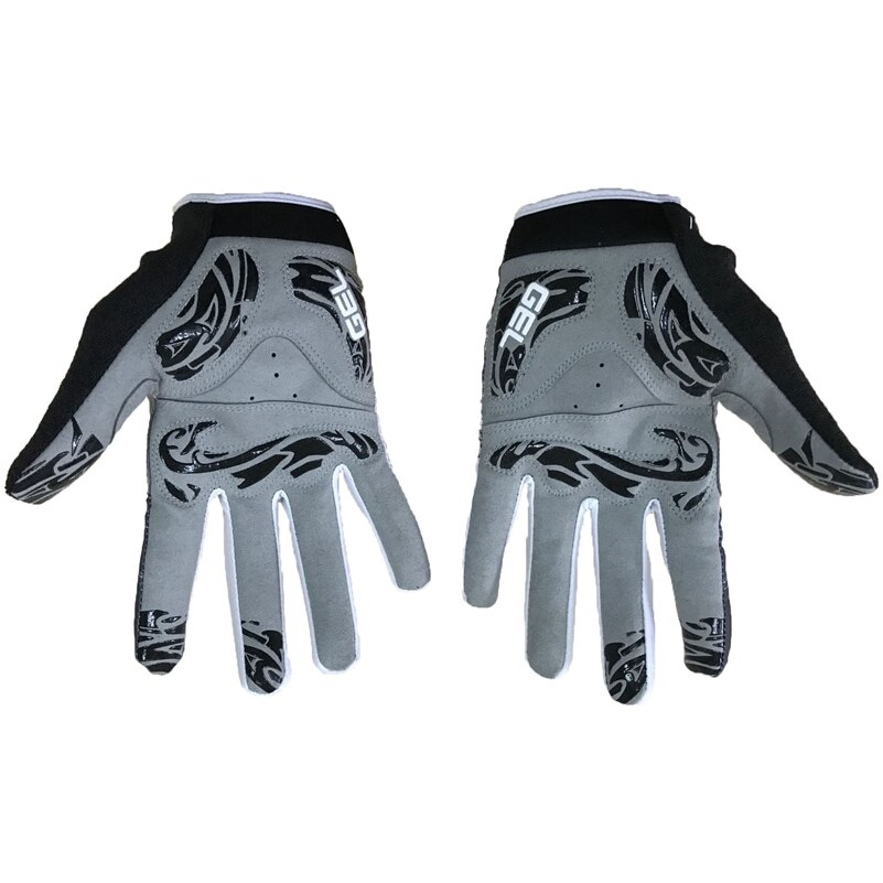 Gel Pro-Guantes de Ciclismo para hombre y mujer, manoplas de dedo completo para Ciclismo de montaña, BMX, DH, todoterreno, Motocross, Color Rojo